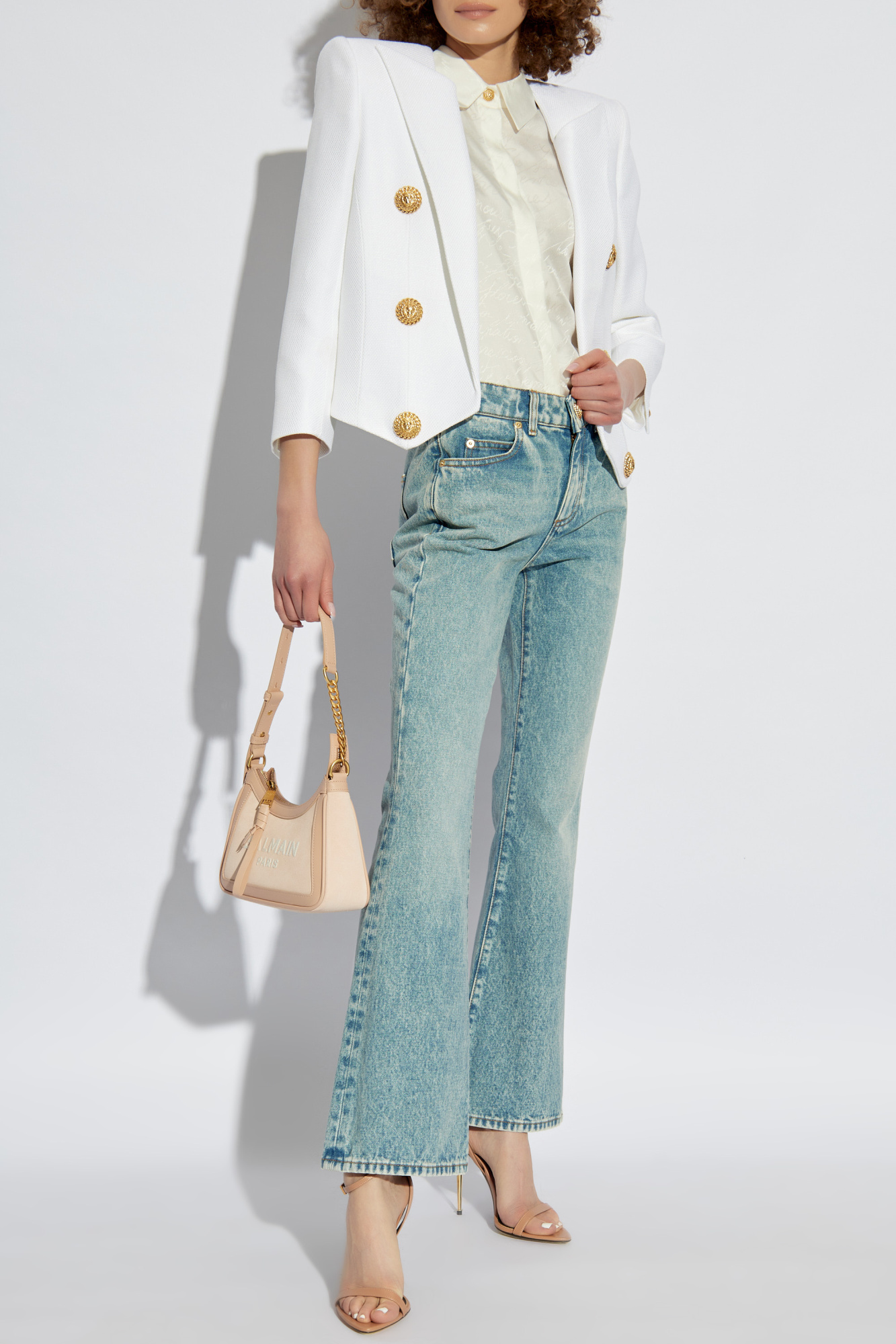 Balmain Short jacket with decorative appliqués | Women's